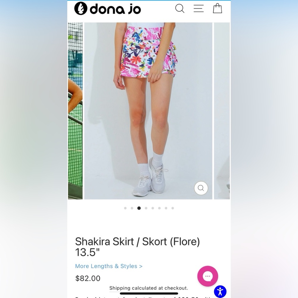 Dona Jo Shakira skirt skirt with ruffles sz large/ size 3